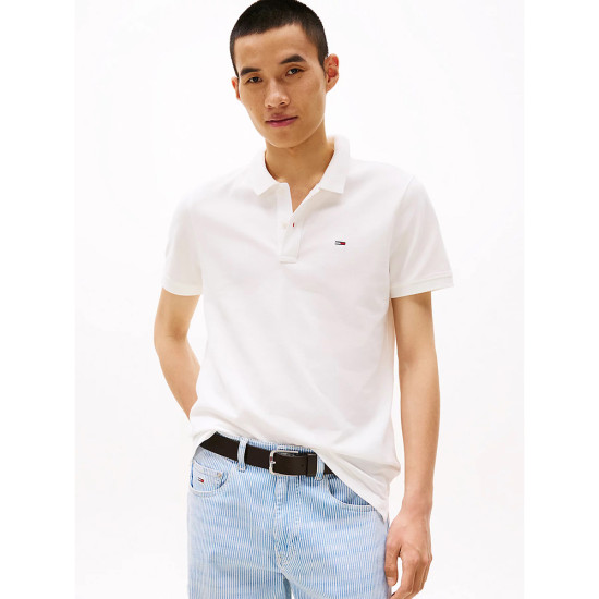 Tommy Hilfiger Ανδρική μπλούζα polo Flag Patch Slim Fit Polo Shirt